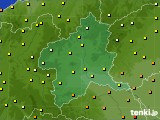 群馬県のアメダス実況(気温)(2021年07月11日)