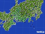 2021年07月11日の東海地方のアメダス(風向・風速)