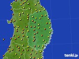 2021年07月12日の岩手県のアメダス(気温)