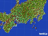 東海地方のアメダス実況(気温)(2021年07月13日)