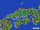 2021年07月14日の中国地方のアメダス(日照時間)