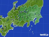 関東・甲信地方のアメダス実況(降水量)(2021年07月15日)