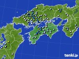 四国地方のアメダス実況(降水量)(2021年07月18日)