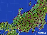 2021年07月18日の北陸地方のアメダス(日照時間)