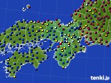 2021年07月18日の近畿地方のアメダス(日照時間)
