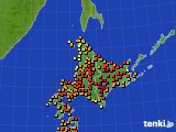 2021年07月18日の北海道地方のアメダス(気温)