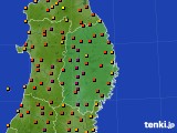 2021年07月18日の岩手県のアメダス(気温)