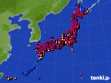 アメダス実況(日照時間)(2021年07月20日)