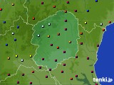 栃木県のアメダス実況(日照時間)(2021年07月20日)
