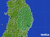 岩手県のアメダス実況(風向・風速)(2021年07月20日)