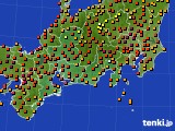 東海地方のアメダス実況(気温)(2021年07月21日)