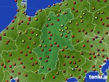 長野県のアメダス実況(気温)(2021年07月21日)