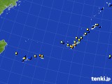 沖縄地方のアメダス実況(風向・風速)(2021年07月21日)