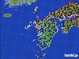 九州地方のアメダス実況(日照時間)(2021年07月22日)