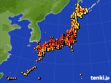 アメダス実況(気温)(2021年07月22日)