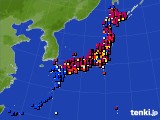 アメダス実況(日照時間)(2021年07月23日)