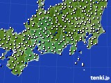 2021年07月23日の東海地方のアメダス(風向・風速)