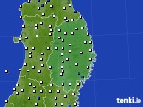 岩手県のアメダス実況(風向・風速)(2021年07月23日)