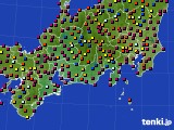 東海地方のアメダス実況(日照時間)(2021年07月24日)