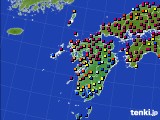 九州地方のアメダス実況(日照時間)(2021年07月24日)