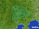 山梨県のアメダス実況(日照時間)(2021年07月24日)