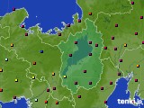 滋賀県のアメダス実況(日照時間)(2021年07月24日)