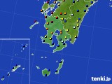 鹿児島県のアメダス実況(日照時間)(2021年07月24日)