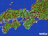 近畿地方のアメダス実況(気温)(2021年07月24日)