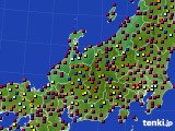 2021年07月25日の北陸地方のアメダス(日照時間)