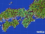 近畿地方のアメダス実況(日照時間)(2021年07月25日)