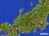 2021年07月25日の北陸地方のアメダス(気温)