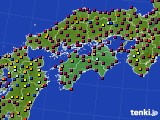 四国地方のアメダス実況(日照時間)(2021年07月26日)