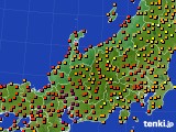 北陸地方のアメダス実況(気温)(2021年07月26日)