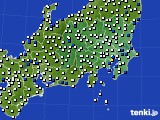 関東・甲信地方のアメダス実況(風向・風速)(2021年07月26日)