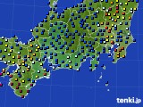 東海地方のアメダス実況(日照時間)(2021年07月27日)