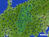 長野県のアメダス実況(日照時間)(2021年07月27日)