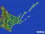 道東のアメダス実況(日照時間)(2021年07月27日)