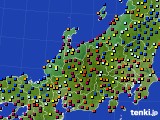 2021年07月28日の北陸地方のアメダス(日照時間)