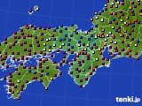 2021年07月28日の近畿地方のアメダス(日照時間)