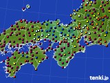 近畿地方のアメダス実況(日照時間)(2021年07月28日)