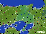 兵庫県のアメダス実況(日照時間)(2021年07月28日)