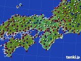 近畿地方のアメダス実況(日照時間)(2021年07月29日)