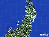 東北地方のアメダス実況(風向・風速)(2021年07月29日)