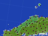 島根県のアメダス実況(日照時間)(2021年07月30日)