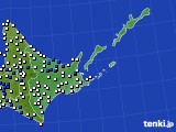 2021年07月30日の道東のアメダス(風向・風速)