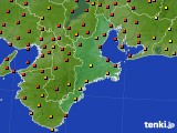 三重県のアメダス実況(気温)(2021年07月31日)