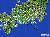 2021年07月31日の東海地方のアメダス(風向・風速)