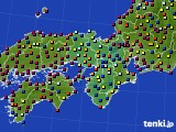 近畿地方のアメダス実況(日照時間)(2021年08月01日)