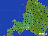 2021年08月01日の道央のアメダス(日照時間)