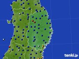 2021年08月01日の岩手県のアメダス(日照時間)